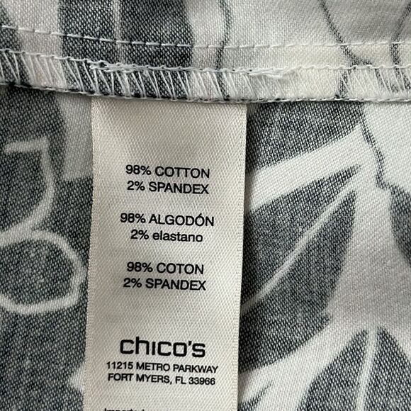 Chico's Jacket Size 3 (16) XL Floral Animal Print - Picture 11 of 14